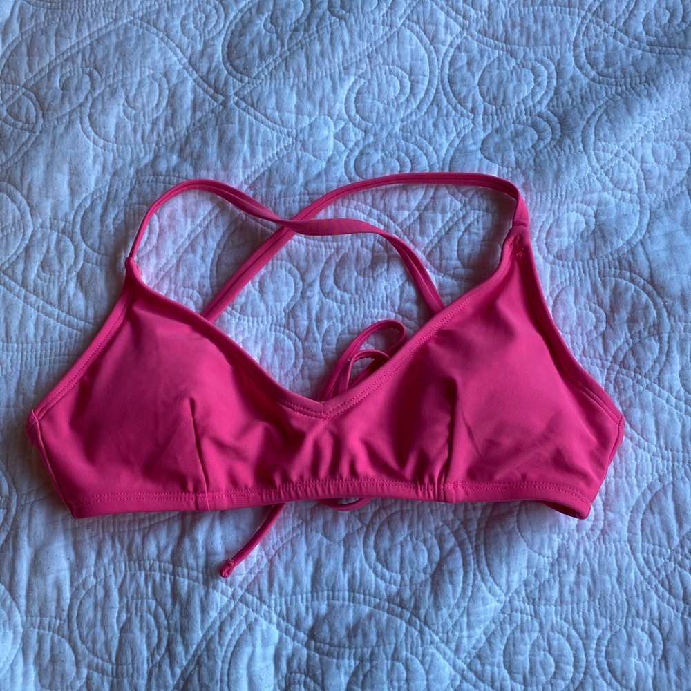 FOREVER 21 NEON PINK BIKINI TOP